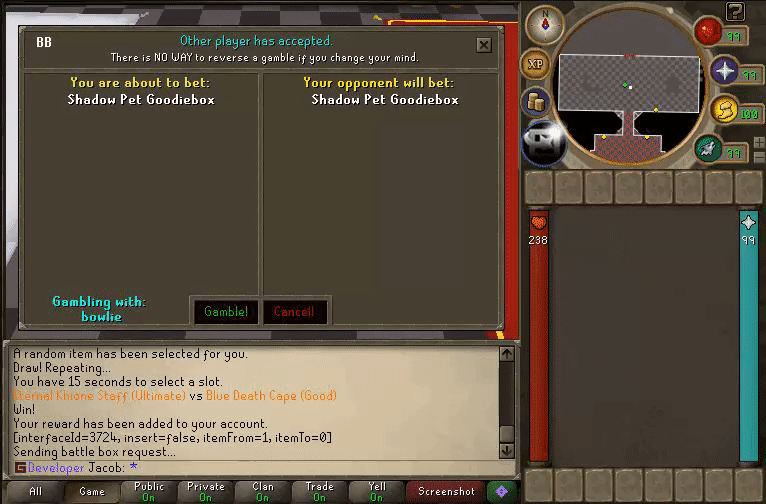 Two players in a Battle Box
